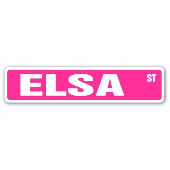 ELSA Street Sign Childrens Name Room Sign | Indoor/Outdoor | 36" Wide