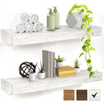 thumbnail image 3 of American Art Decor Rustic Whitewashed Wood Floating Wall Shelf Vintage Farmhouse Decor - Large, 3 of 9