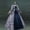 Navy, variant on Womens Long Sleeve Square Neck Dress Victorian Rococo Floor Length Ball Gown Vintage Princess Costume for Party Halloween Wine XL