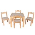 thumbnail image 1 of Set comedor de madera barnizada para niños Duduk gris Duduk COM-PIL, 1 of 2