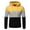 Yellow, variant on HAOTAGS Men's Color-Block Pullover Hoodie Long Sleeve Casual Sweatshirt for Everyday Wear Red Size L