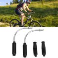 thumbnail image 1 of Bicycle Brake Noodle Cable Pipe, Bendable Rustproof V Brake Elbow Cable Guides  for BMX Black,Silver, 1 of 7