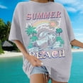 thumbnail image 2 of ERkkoi Oversized Graphic Tees for Women Trendy Cute Summer Tops Crew Neck Short Sleeve Loose Fit Casual T Shirts Grey XXL, 2 of 5