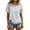 #0178-White, variant on Uootdi Beach Tops for Women Crew Neck Short Sleeve Fringe Trim Cuff And Hem Polka Dot Print Soft Knit Boho Tops for Women Loose Fit Beach Vacation Lightweight Airy Womens Tees