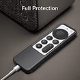 thumbnail image 2 of [2 Pack] Fintie Protective Case for Apple TV Siri Remote 2021 - Honey Comb Lightweight Anti Slip Shockproof Silicone Cover, 2 of 7