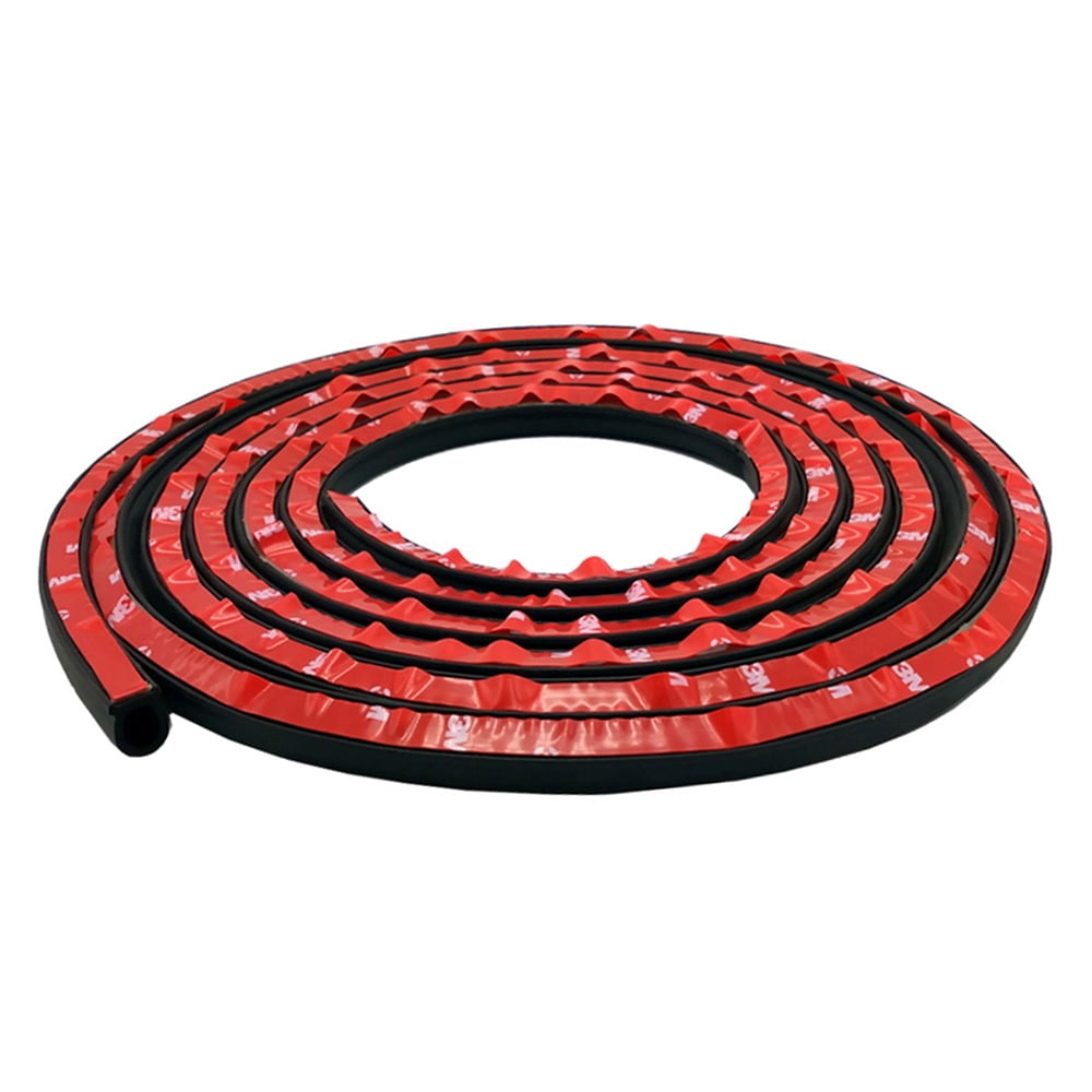 Willstar 4M D Type Car Seal Strip Auto Door Self Adhesive Rubber