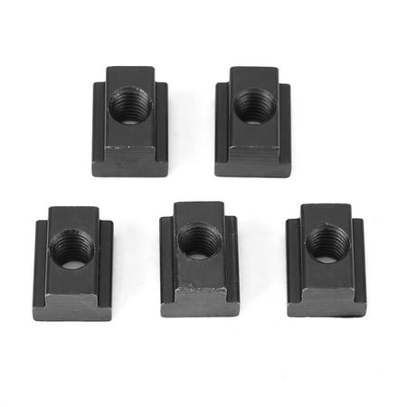 

2024 5 pcs Black Oxide Finish T Slot Nuts M8/10 Threads Fit Into T slots In Machine Tool Tables(M10)