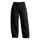 thumbnail image 4 of Neewe Womens High Waist Pants Wide Leg Ankle Casual Button Waist Vacation with Pockets Daily Outfits, 4 of 6