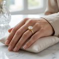 thumbnail image 4 of Rosec Jewels IGI Certified Lab Grown Diamond 4 Carat Engagement Ring - E-VS1 Quality - Jewelry for Special Occasions, 14K Yellow Gold, US 10.50, 4 of 8