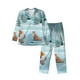 thumbnail image 1 of Fotbe Gnome And Red Fox Fishing Pijama de Hombre con Estampado de Manga Larga, Conjunto de 2 Piezas, Ropa de Dormir Suave y Cómoda con Bolsillos-Large, 1 of 7
