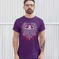 thumbnail image 3 of Tee Hunt Live to Ride T-shirt Custom Motorcycles MC Biker Gang Rider Eagle Men's Tee, Purple, XX-Large, 3 of 5