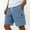 Light Blue, variant on Mens Vintage Corduroy Cargo Shorts, Stitched Structured Fabric for Street Unique Trendy Casual Looks Purple M