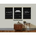 thumbnail image 2 of Hieng Car Poster Wall Art For Men Set of 3 Nature Framed Car Posters Room Aesthetic Black Canvas Prints Modern Painting Pictures Bedroom Living Room Boys Room Home Decor 12x16 in, 2 of 5