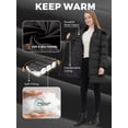 thumbnail image 6 of Wantdo Women's Warm Puffer Jacket Windproof Winter Jackets Long Parka Charcoal S, 6 of 10