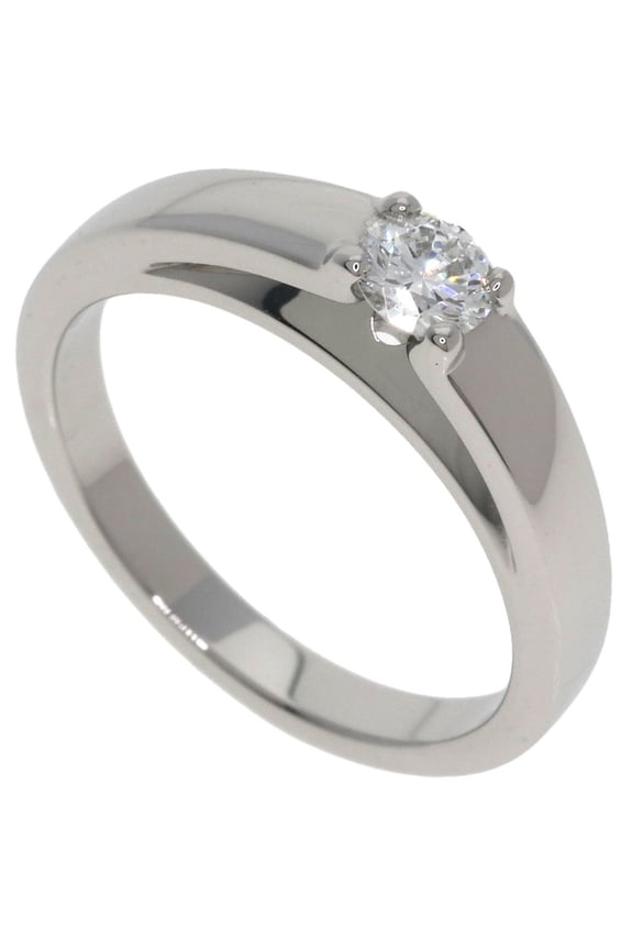 Pre-Owned BVLGARI Marry Me Solitaire Diamond Ring, Platinum PT950, Women's.