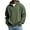 Army Green, variant on Tmtolofot Waffle Knit Hoodies for Men Full Zip Hooded Sweatshirts with Pockets Loose Ribbed Pullover Tops Casual Athletic Cardigan Outdoor Workout Loungewear Gray M