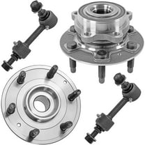 Detroit Axle - 4WD Front Wheel Bearing Hubs Kit for 2019-2022 Silverado Sierra 1500, 2022 Silverado 1500 LTD Sierra 1500 Limited, 2 Wheel Bearing Hubs 2 Stabilizer Sway Bars Replacement