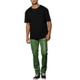 thumbnail image 2 of INSPIRE CHIC Men's Pants PU Leather Button Casual Style Pants 32 Green, 2 of 5