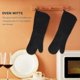 thumbnail image 3 of Professional Silicone Oven Mitts Baking Gloves Elbow Length Heat Resistant Gloves 2Pack, 3 of 5