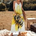 thumbnail image 2 of Happy Cute Bees Sleeveless Dress Women's Luxury Party Dress Birthday Dresses for Women, 2 of 7