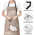 thumbnail image 6 of Lsque Chicken Waterproof Apron Chef Aprons for Men Heavy Duty Chemical Work Apron Extra Long Grilling Aprons with Adjustable Bib Apron, 6 of 9