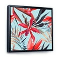 thumbnail image 3 of Designart 'VIntage Tropical Flowers IV' Traditional Framed Canvas Wall Art Print, 3 of 5