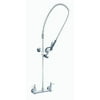 T&S Brass B-0133 8 in. 1.15 GPM Wall-Mounted Pre-Rinse Unit with 44 in. Flexible Hose & Base Faucet