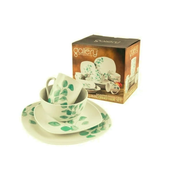 Juego Vajilla Porcelana 16 Piezas Artesanal Aria Fina GALLERY 22612 Bodega Aurrera en linea
