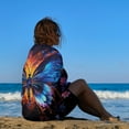 thumbnail image 3 of Wildflowers Butterfly Beach Towel Microfiber Beach Towels Sand Free Quick Dry Lightweight Travel Towels, 3 of 7