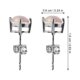thumbnail image 2 of unbranded 2Pares De Aretes Con Para Mujer Hipoalergénicos Con Estilo Chic, 2 of 7