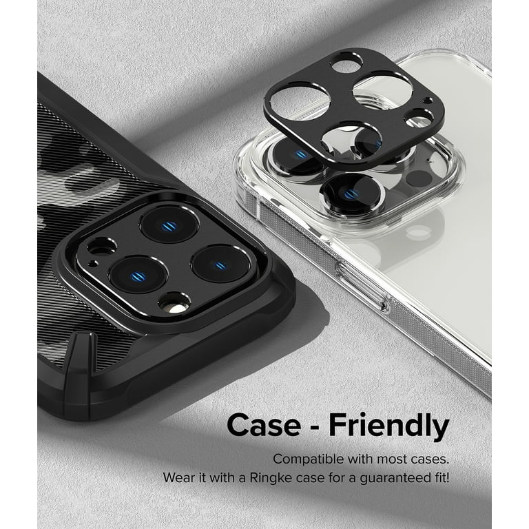 Ringke Camera Styling [Stylish Aluminum Frame] Compatible with iPhone 14 Pro  Max Camera Lens Protector and iPhone 14 Pro Camera Lens Protector,  Protective Metal Cover - Black - Walmart.com