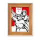 thumbnail image 1 of Periódico comunista Rojo patriotismo Escritorio Marco de fotos de madera Pantalla Imagen Arte Pintura Múltiples conjuntos, 1 of 4