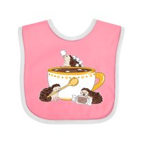 Inktastic Cute Hot Chocolate Hedgehogs Boys or Girls Baby Bib