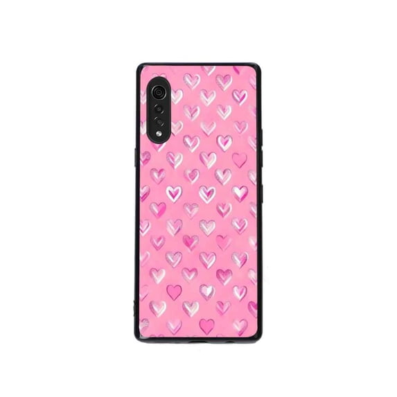 Hearts-200 Phone Case, Degined for LG Velvet 4G Case Men Women, Flexible Silicone Shockproof Case for LG Velvet 4G
