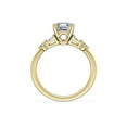 thumbnail image 3 of 2.30 Carat Asscher Cut (D/VVS1) Moissanite Stunning Proposal Ring for Ladies in 14K Yellow Gold Ring Size 9 Womens Jewelry by Diamond-Capitals, 3 of 8