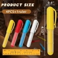 thumbnail image 7 of Fabric Chalk Markers for Sewing,Quilting,Crafting Erasable Tailor'S Chalk Work on Various Fabrics (4PCS with 1 Ruler), 7 of 7