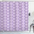 thumbnail image 1 of Ambesonne Abstract Shower Curtain, Vintage Paisley Inspired, 69"Wx70"L, Pale Lilac and White, 1 of 3