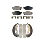 Transit Auto Front Rear Semi-Metallic Brake Pads and Drum Shoes Kit for Car Chevrolet Sonic Trax KFN-100037