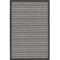 thumbnail image 3 of Unique Loom Outdoor Border Collection Area Rug - Checkered (3' 3" x 5' Rectangle Gray/Black), 3 of 7