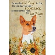 Jigsaw Puzzles 1000 Pieces Enjoy The Little ThingS in Life, They were The Big ThingS Basenji Dog Jigsaw Puzzle Home Family and Friends 29.5X19.6