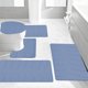 thumbnail image 1 of Alfombras de baño, alfombras para sala de estar, alfombra de área, alfombra de baño de espuma, juego de 5 alfombras de baño para 5 piezas, alfombrillas de inodoro universales, suaves, cómodas, con abs, 1 of 7