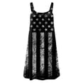thumbnail image 4 of SMihono Robe Maxi Bohème d'Été pour Femmes Grande Taille Mode Féminine Col Rond Sans Manches Robe Imprimée de Plage, 4 of 4