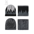 thumbnail image 6 of Gustave 2 Pieces Winter Beanie Hat and Scarf Set Warm Hat Knit Thick Fleece Lined Skull Cap Circle Scarf Neck Warmer for Men Women Gifts, Black, 6 of 9