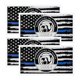thumbnail image 1 of Adhesivo FSTURIOS Delgado con Línea Azul, Bandera Americana, Resistente al Agua, 1 of 6