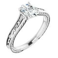 thumbnail image 2 of Pompeii 5Ct Three Stone Moissanite Ring 10k White Gold (,), 2 of 3