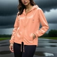 thumbnail image 5 of Hueook Coats for Women Rainproof Jacket for Women Waterproof and Zipper Jacket Quarter Sleeve Hooded Jacket Raincoat Jacket with Pockets Camouflage 3X, 5 of 6