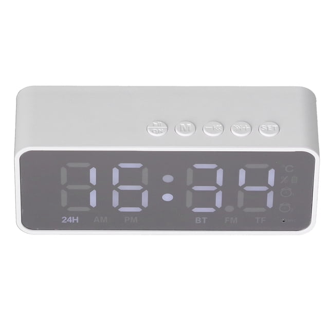 Altavoz Despertador Multifuncional, Elegante, Compacto, Recargable, Doble Alarma, Altavoz Portátil Multifuncional, Despertador, Radio Para Oficina Para Dormitorio