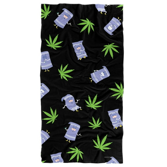 South Park Beach Towel, 30"x60" South Park Towelie Pattern Beach Towel