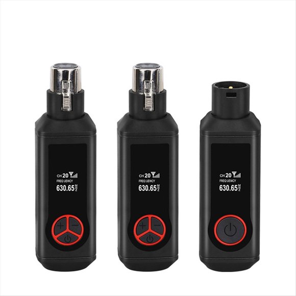 Adaptador de Micrófono de Condensador de 48 V, Transmisor y Receptor de Micrófono Inalámbrico para Micrófono Dinámico, Mezclador de para para Guitarra, A