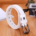 thumbnail image 2 of Clearance! Lisingtool Belts for Women Fashion Women Lady Girls Skinny Waist Belt Thin Leather Buckle Narrow Waistband White Promotion Sale, 2 of 2